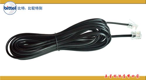 全新纯铜2芯电话线 双RJ11水晶头直线连接线（4.58米）详解